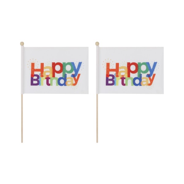 Sonia Originelli 2 er Set Tischfähnchen "Happy Birthday" Geburtstag Tischdeko Super Sparpreis