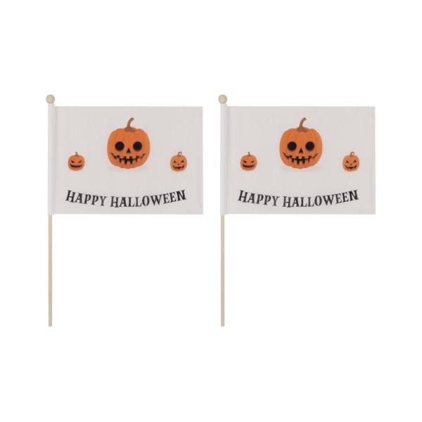 Sonia Originelli 2 er Set Tischfähnchen "Happy Halloween" Kürbis Party Kostenlose Rückgabe