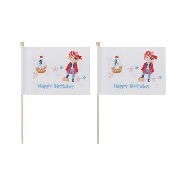 Sonia Originelli 2 er Set Tischfähnchen "Pirat" Happy Birthday Geburtstag Schatz Seeräuber JETZT KAUFEN
