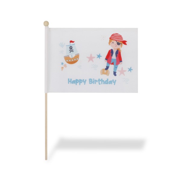Sonia Originelli 2 er Set Tischfähnchen "Pirat" Happy Birthday Geburtstag Schatz Seeräuber JETZT KAUFEN