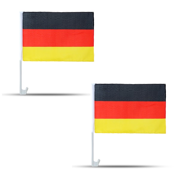 Sonia Originelli 2er SET "Auto Flagge" Fahne WM Länder Fußball Fan Letzter Tag