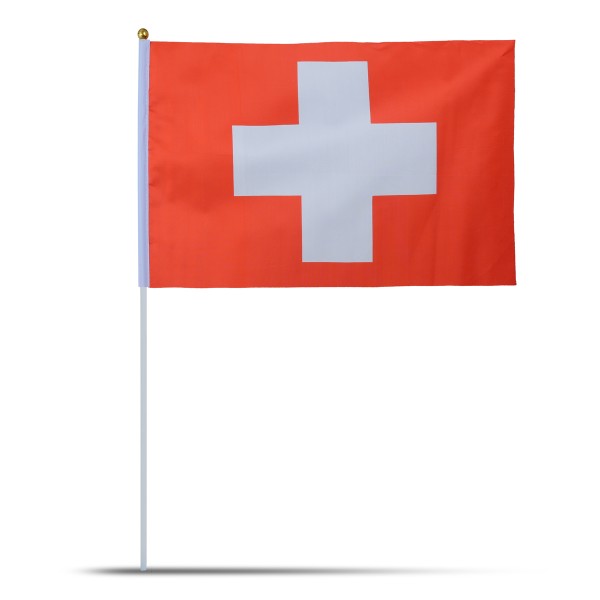Sonia Originelli 10er Set Fahne Flagge Winkfahne "Schweiz" Switzerland Handfahne EM WM Kostenloser Versand international