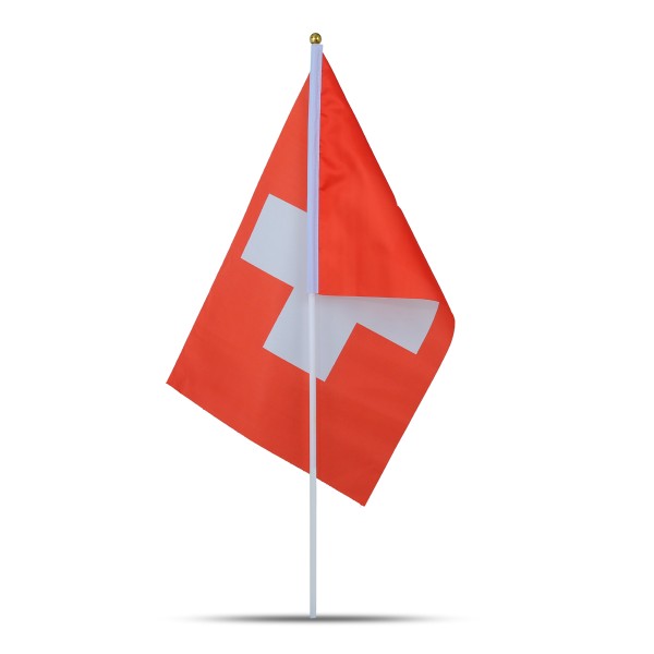 Sonia Originelli 10er Set Fahne Flagge Winkfahne "Schweiz" Switzerland Handfahne EM WM Kostenloser Versand international