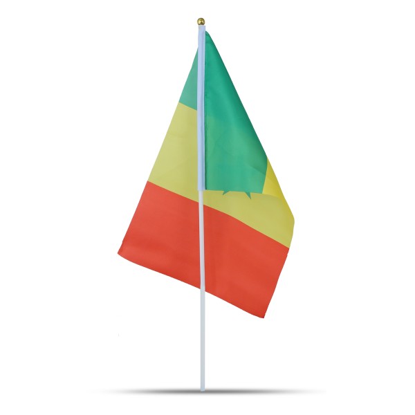 Sonia Originelli 10er Set Fahne Flagge Winkfahne "Senegal" Handfahne EM Fabrikladen