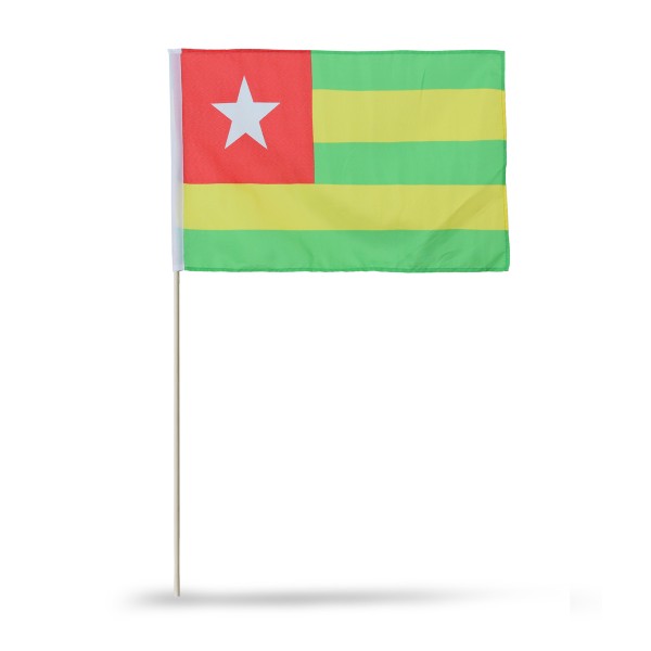 Sonia Originelli 10er Set Fahne Flagge Winkfahne "Togo" Handfahne EM WM 50% Rabatt für begrenzte Zeit