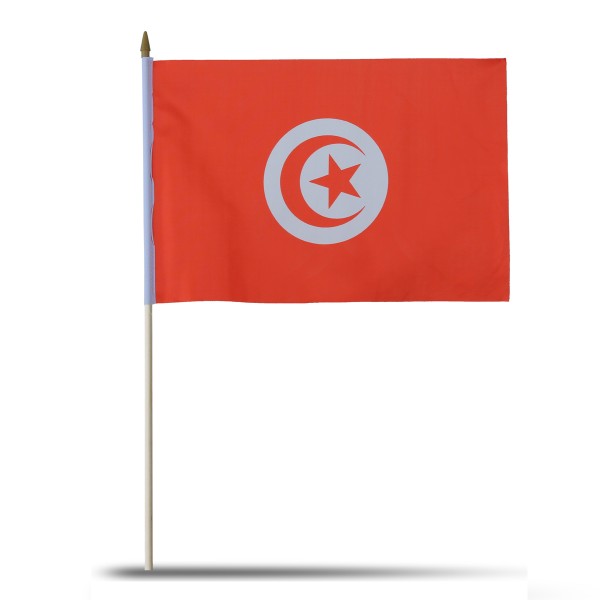 Sonia Originelli 10er Set Fahne Flagge Winkfahne "Tunesien" Tunisia Handfahne EM WM Online