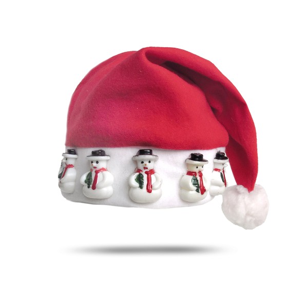 Sonia Originelli Weihnachtsmütze "Blinklicht" Schneemann Sonderangebot