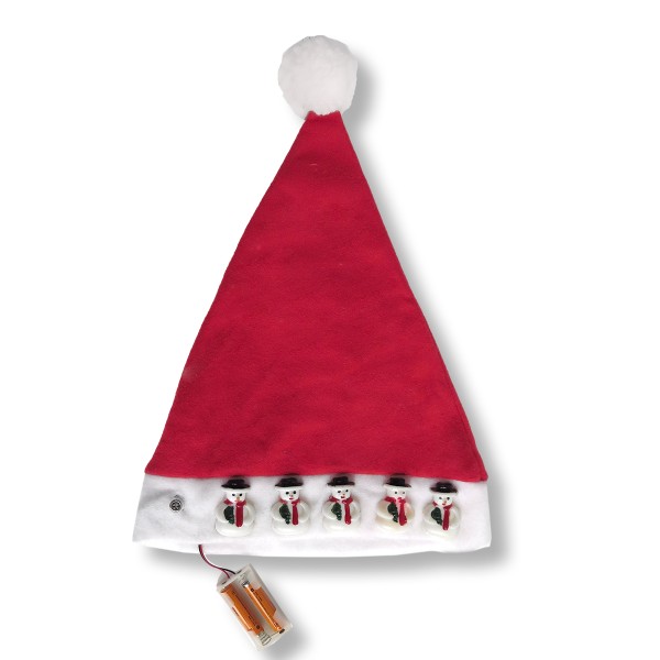 Sonia Originelli Weihnachtsmütze "Blinklicht" Schneemann Sonderangebot