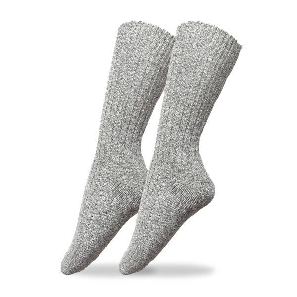 Sonia Originelli 3 Paar Norweger Woll-Socken grau meliert Frotté Sohle Gesundheitssocken Online Shopping