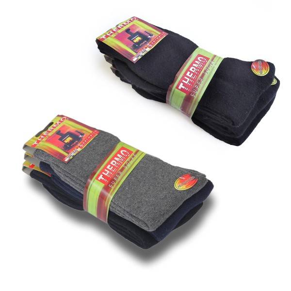 Sonia Originelli 3 Paar Thermosocken mit Innenplüsch mollig warm unisex Preisnachlass