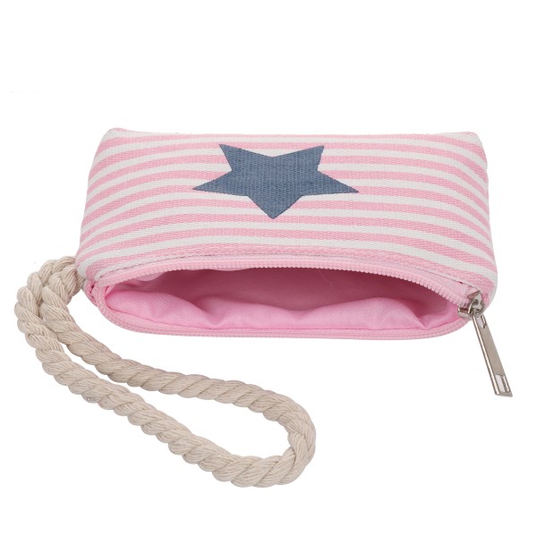 Sonia Originelli Geldbeutel "Stern" Mini Tasche Maritim Streifen Kordel Bis zu 50% Rabatt