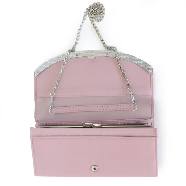 Sonia Originelli Kellner Portemonnaie Damen Geldbörse XL Clutch Tasche mit Kette Bis zu 65% Rabatt