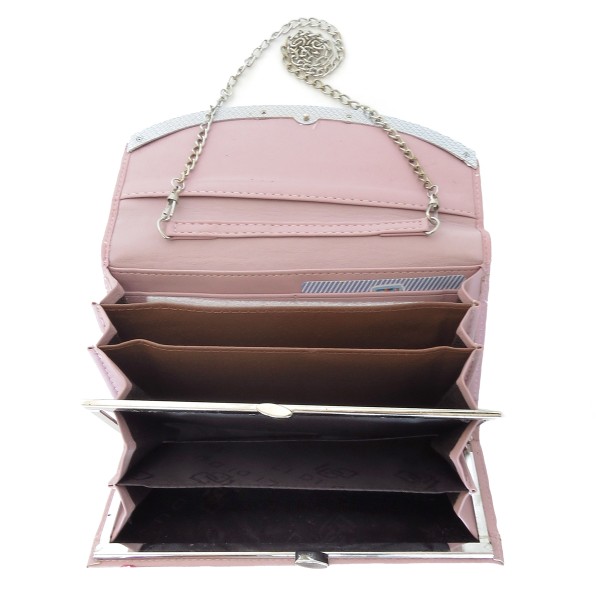 Sonia Originelli Kellner Portemonnaie Damen Geldbörse XL Clutch Tasche mit Kette Bis zu 65% Rabatt