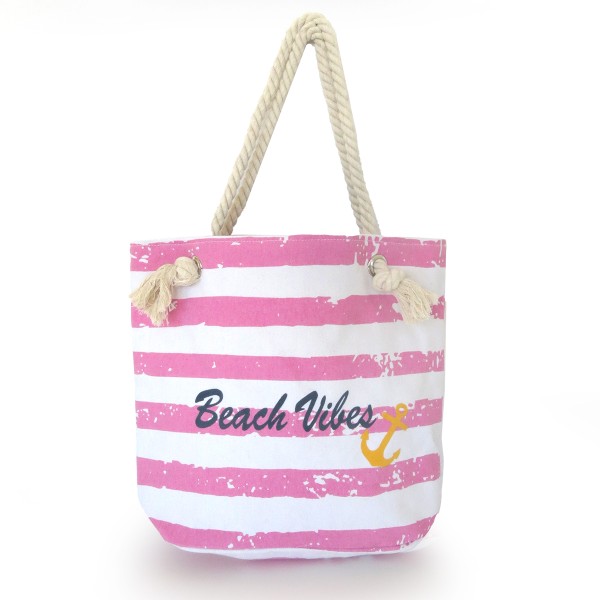 Sonia Originelli Shopper "Beach Vibes" Vintage Strand Sommer Tasche Streifen Anker