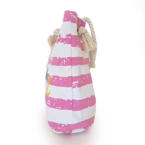Sonia Originelli Shopper "Beach Vibes" Vintage Strand Sommer Tasche Streifen Anker Verkauf