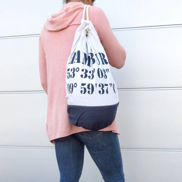 Sonia Originelli XL Seesack "Borkum" Marinesack Bag Maritim Cyber Monday