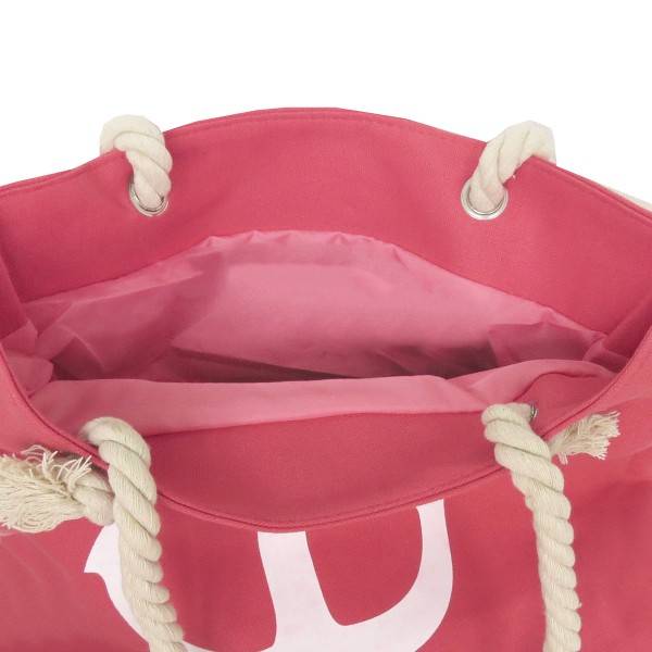 Sonia Originelli Strandtasche Anker uni mit Ankeraufdruck Seilkordeln Shopper Exklusive Angebote