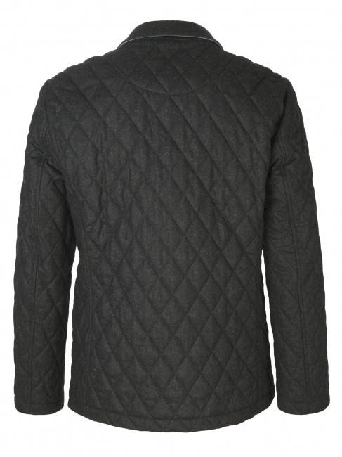 Steinbock Wattierte Steppjacke mit Reverskragen in hochwertiger Wolle/Cashmere Qualität Großer Ausverkauf