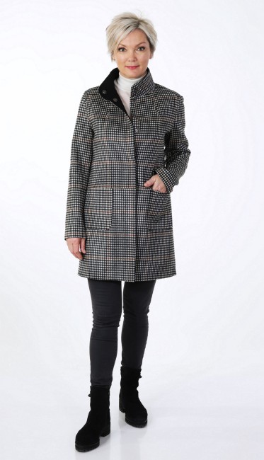 Steinbock Wendemantel mit sch?ne Karoabseite von Creation Bauer Flash Sale