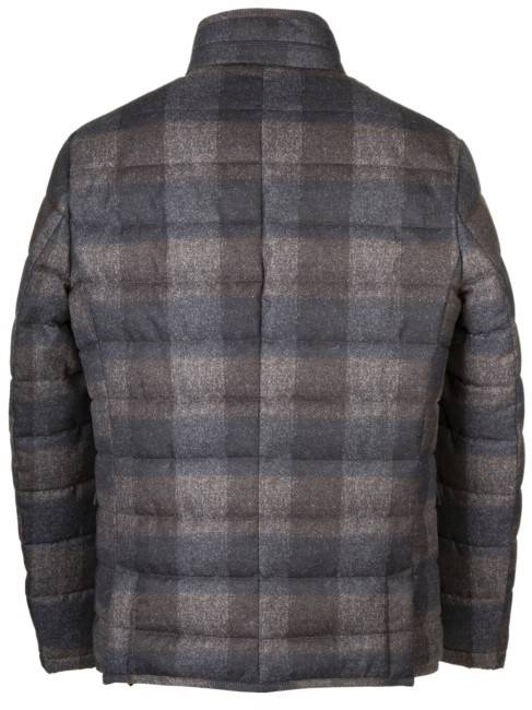 Steinbock Karo-Print Jacke mit Microdaune Rabatt