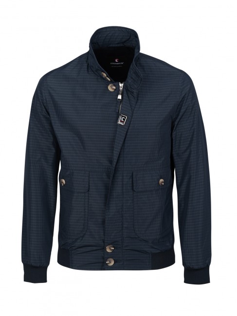 Steinbock Matt glänzender Baumwoll-Blouson im klassischen Collegestil Flash Sale