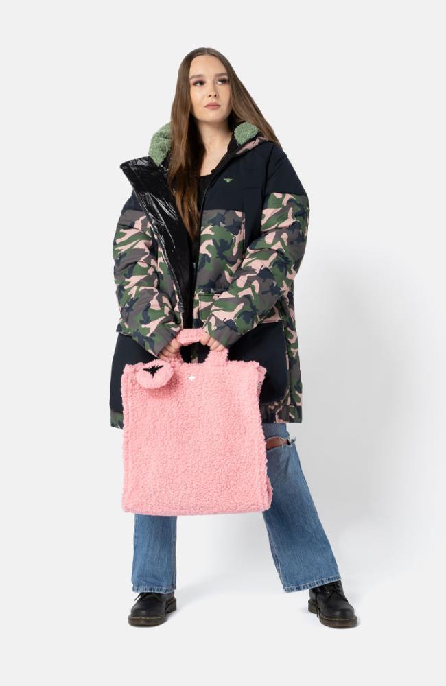 Stuff Maker Teddy Handbag in Pink Rabatt
