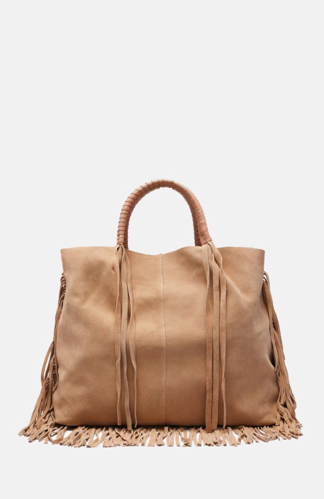 Stuff Maker Velours- Shopper in Sand Online Shopping