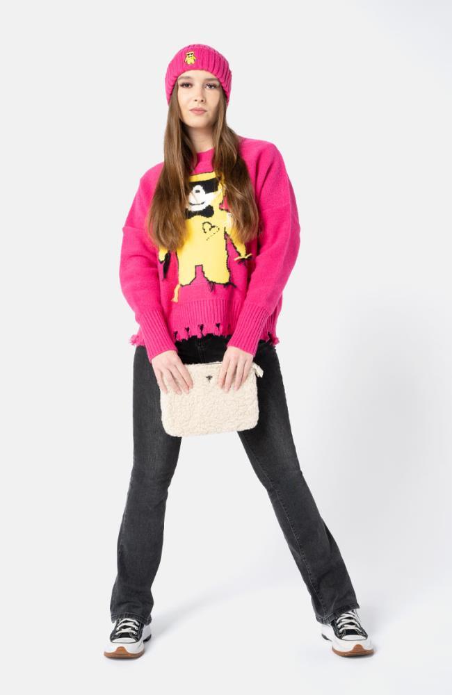 Stuff Maker Icon Pullover in Pink - L/XL