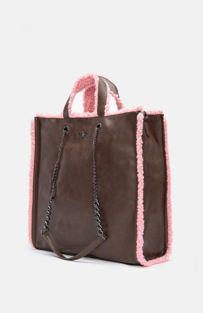 Stuff Maker Shopper in Braun/Pink Super Rabatt