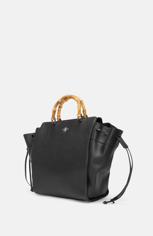 Stuff Maker Shopper mit Bambus Grif in Schwarz Clearance-Verkauf