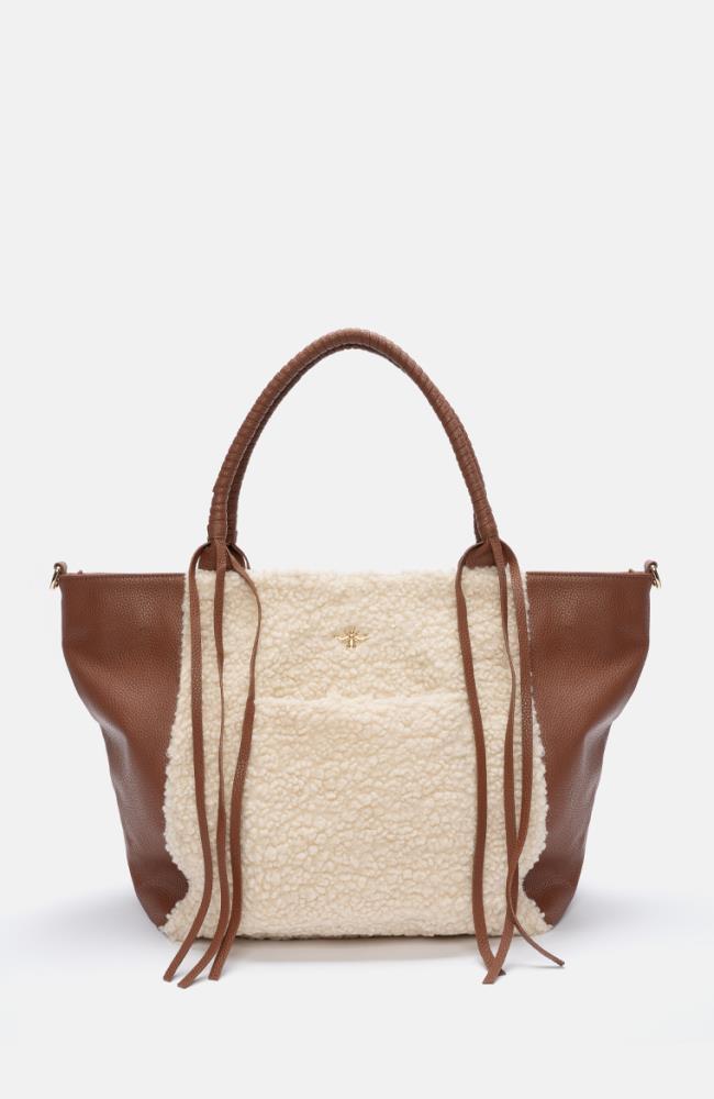 Stuff Maker Hill Road Shopper in Teddy/Cognac Im Verkauf