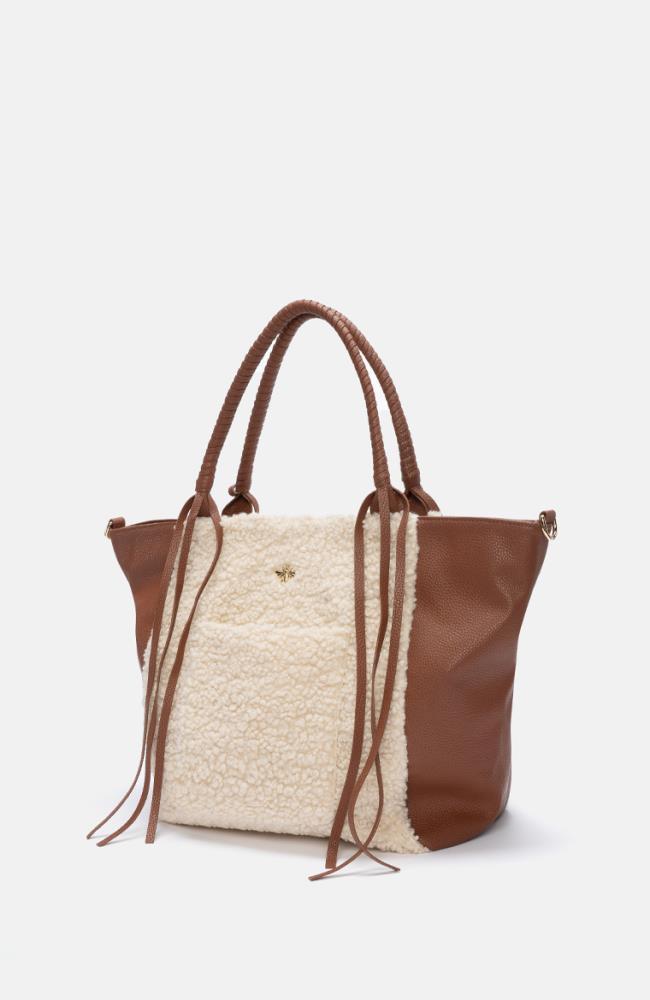 Stuff Maker Hill Road Shopper in Teddy/Cognac Im Verkauf