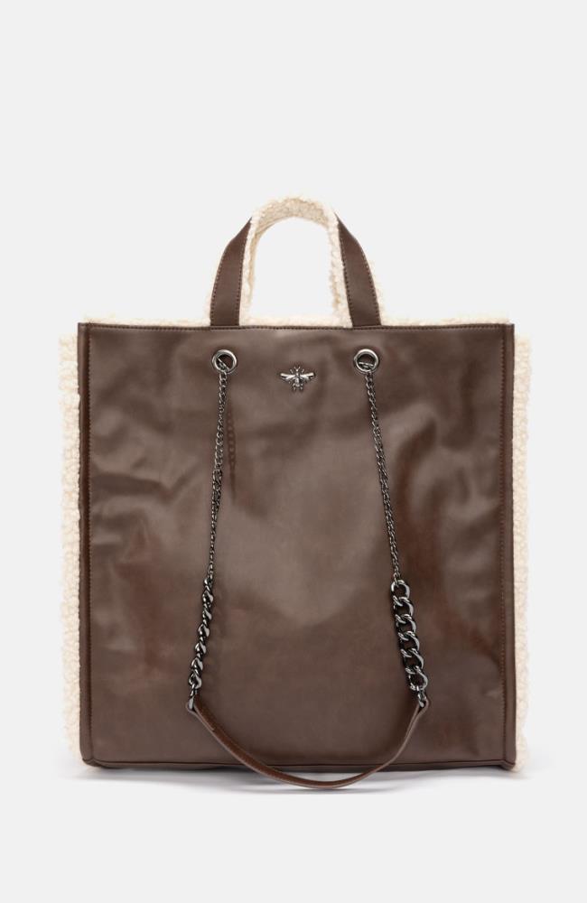 Stuff Maker Shopper in Braun/Beige Verkauf