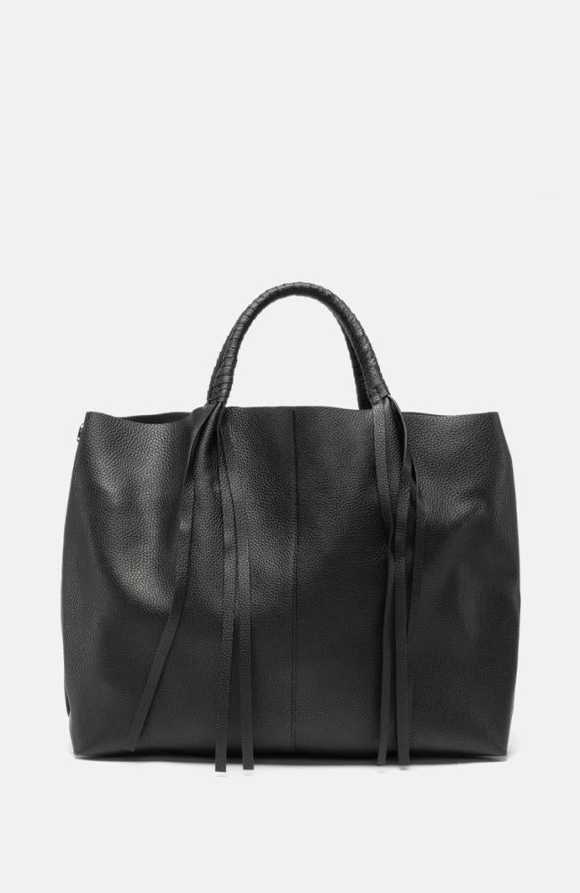 Stuff Maker Leder Shopper in Schwarz im Angebot