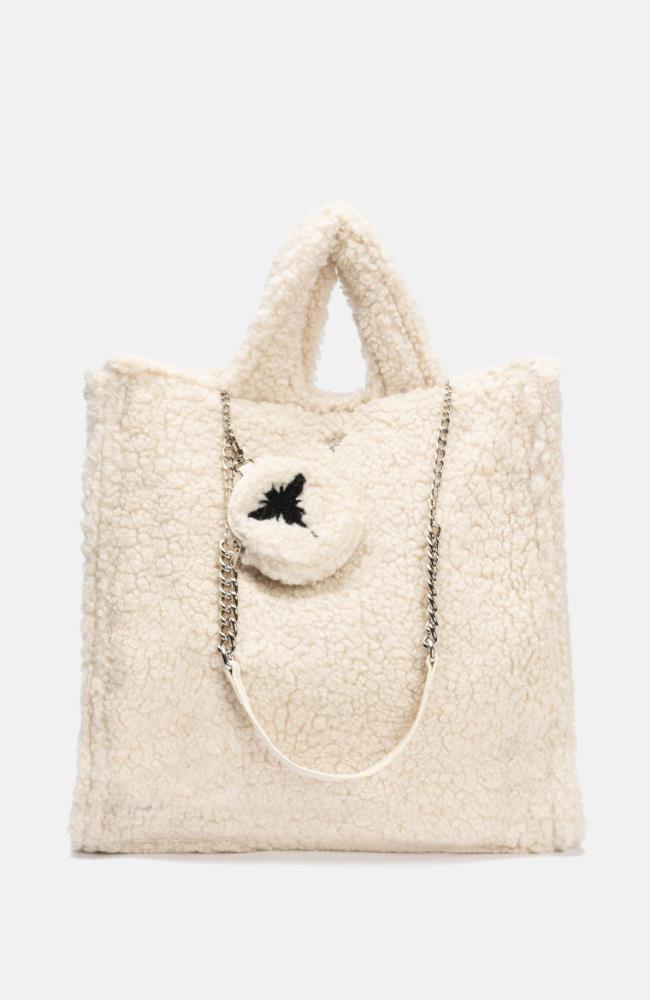 Stuff Maker Teddy Handbag in Weiß Limitierter Zeitrabatt
