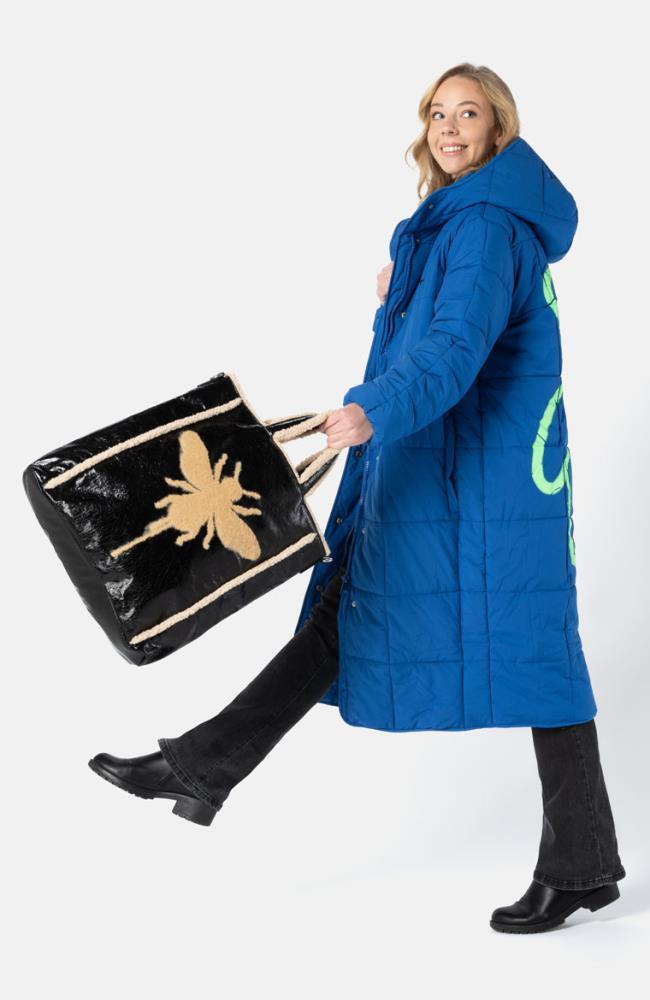 Stuff Maker Bienen Shopper in Schwarz Rabatt