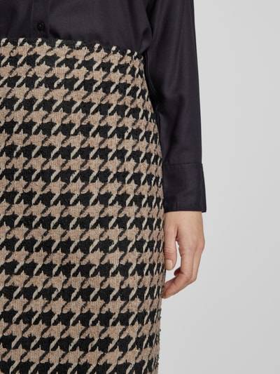 Peek & Cloppenburg Christian Berg WomanKnielanger Rock mit Strukturmuster in taupe Preisnachlass