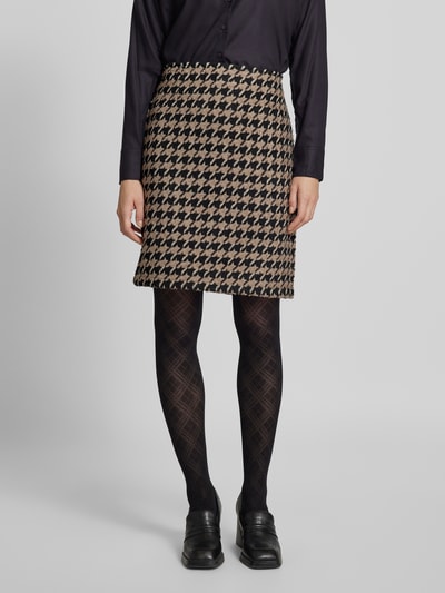 Peek & Cloppenburg Christian Berg WomanKnielanger Rock mit Strukturmuster in taupe Preisnachlass