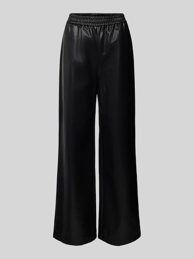 Peek & Cloppenburg Karo KauerBaggy Fit Trackpants in Leder-Optik in black