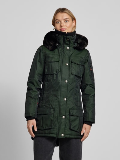 Peek & Cloppenburg WellensteynFunktionsjacke mit Stehkragen Modell 'SCHNEEZAUBER' in dunkelgruen Vatertagsangebot