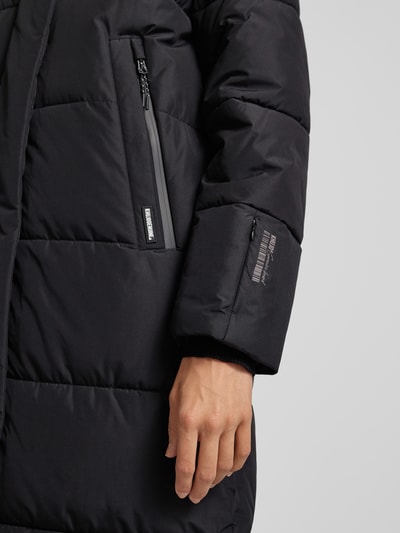 Peek & Cloppenburg khujoSteppmantel mit Label-Detail Modell 'SOULANI' in black Exklusive Angebote