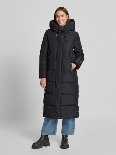 Peek & Cloppenburg khujoSteppmantel mit Label-Detail Modell 'SOULANI' in black Exklusive Angebote