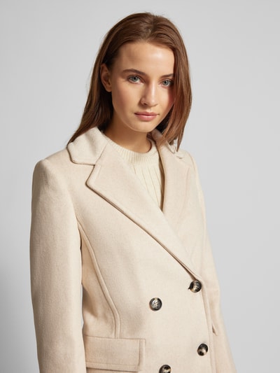 Peek & Cloppenburg MangoMantel mit Reverskragen Modell 'DALI' in beige Große Rabatte