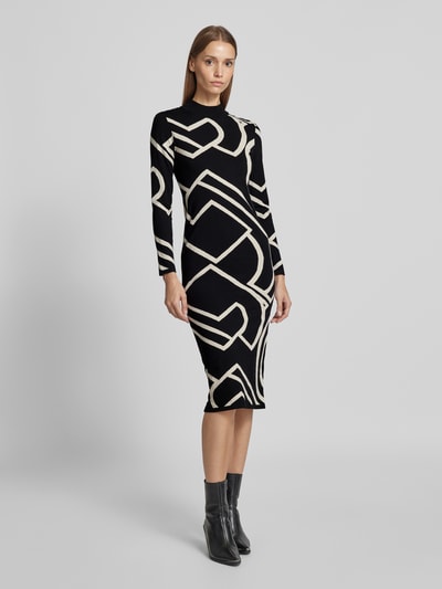 Peek & Cloppenburg commaStrickkleid mit Turtleneck in black Kauf eins, bekomm eins gratis