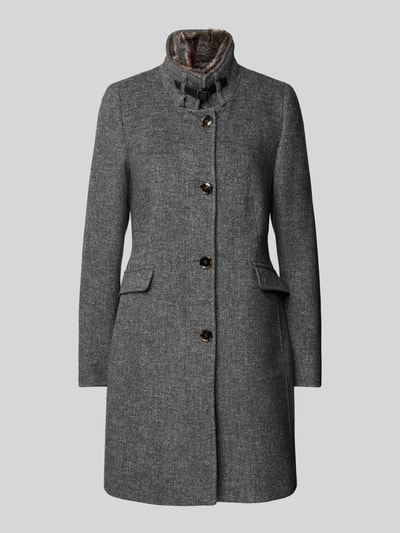Peek & Cloppenburg Christian Berg Woman SelectionMantel mit Stehkragen in anthrazit melange VIP-Rabatte