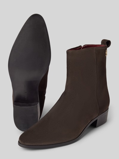 Peek & Cloppenburg Tommy HilfigerStiefel mit Label-Detail in dunkelbraun Zeitbegrenzte Promotion