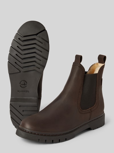 Peek & Cloppenburg TamarisStiefeletten aus Leder mit elastischen Einsätzen in dunkelbraun Bis zu 50% Rabatt