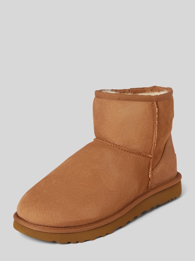 Peek & Cloppenburg UGGBoots aus Leder Modell 'CLASSIC MINI' in camel Vierteljährliche Förderung