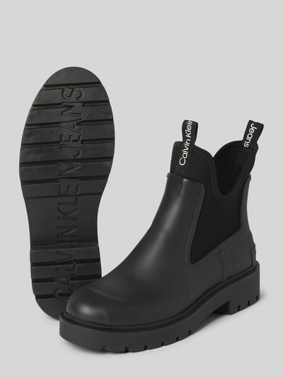 Peek & Cloppenburg Calvin Klein JeansGummistiefel mit Label-Detail in black Begrenzt auf 3 Tage