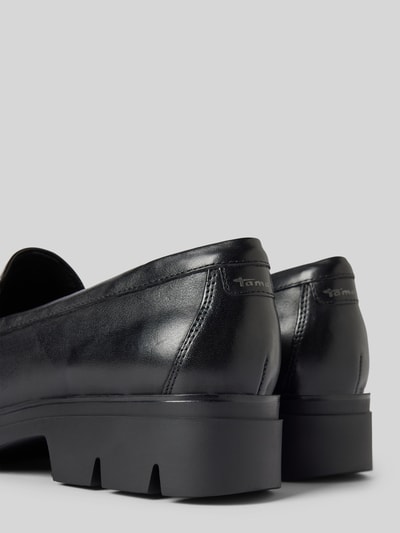 Peek & Cloppenburg TamarisLederloafer mit Schaftbrücke in black Im Verkauf